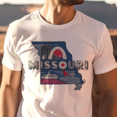 Retro Travel Iconic Missouri Grafik T-Shirt