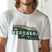 Retro Travel Iconic Nebraska Graphic T-Shirt
