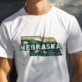 Retro Travel Iconic Nebraska Graphic T-Shirt