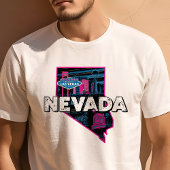 Retro Travel Iconic Nevada Graphic T-Shirt