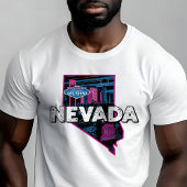 Retro Travel Iconic Nevada Graphic T-Shirt