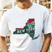 Retro Travel Iconic New York Graphic T-Shirt