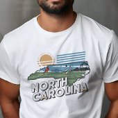 Retro Travel Iconic North Carolina Graphic T-Shirt