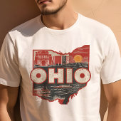 Retro Travel Iconic Ohio Graphic T-Shirt