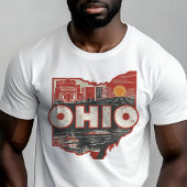 Retro Travel Iconic Ohio Graphic T-Shirt