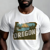 Retro Travel Iconic Oregon Graphic T-Shirt