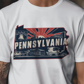 Retro Travel Iconic Pennsylvania Graphic T-Shirt