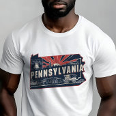 Retro Travel Iconic Pennsylvania Graphic T-Shirt