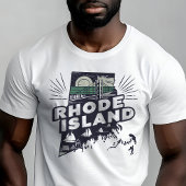 Retro Travel Iconic Rhode Island Graphic T-Shirt