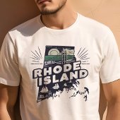Retro Travel Iconic Rhode Island Graphic T-Shirt