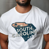 Retro Travel Iconic South Carolina Graphic T-Shirt