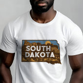 Retro Travel Iconic South Dakota Graphic T-Shirt