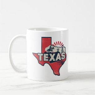Retro Travel Iconic Texas Graphic Kaffeetasse