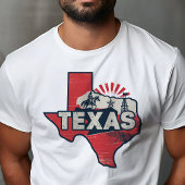 Retro Travel Iconic Texas Graphic T-Shirt