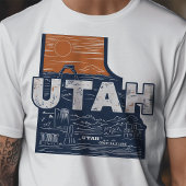 Retro Travel Iconic Utah Graphic T-Shirt