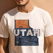 Retro Travel Iconic Utah Graphic T-Shirt
