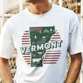 Retro Travel Iconic Vermont Graphic T-Shirt
