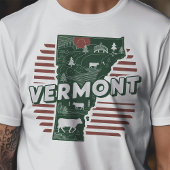 Retro Travel Iconic Vermont Graphic T-Shirt