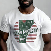 Retro Travel Iconic Vermont Graphic T-Shirt