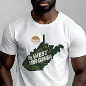 Retro Travel Iconic West Virginia Graphic T-Shirt