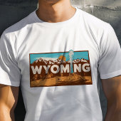 Retro Travel Iconic Wyoming Graphic T-Shirt