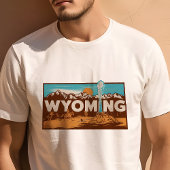 Retro Travel Iconic Wyoming Graphic T-Shirt