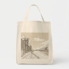 Retro Travel-Inspiriert Lebensmitteltaschen Tragetasche