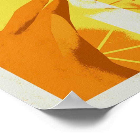 Retro Travel - Mallorca Balearic Islands Spain Poster (Ecke)