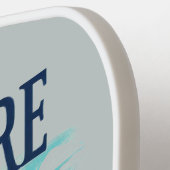 Retro Travel Map Delaware Staat Pickleball Schläger (Linke Seite)