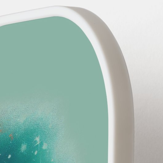 Retro Travel Map des Nebraska-Staat Pickleball Schläger (Linke Seite)