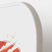 Retro Travel Map des Staat Florida Pickleball Schläger (Linke Seite)