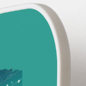 Retro Travel Map of Idaho Staat Pickleball Schläger (Linke Seite)