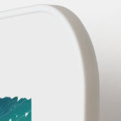 Retro Travel Map of Idaho Staat Pickleball Schläger (Linke Seite)