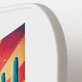 Retro Travel Map von Arizona Staat Pickleball Schläger (Linke Seite)