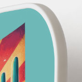 Retro Travel Map von Arizona Staat Pickleball Schläger (Linke Seite)