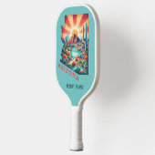 Retro Travel Map von Arizona Staat Pickleball Schläger (Links)