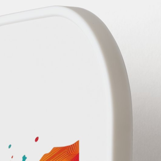 Retro Travel Map von Texas Staat Pickleball Schläger (Linke Seite)