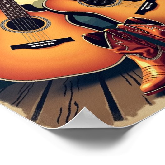 Retro Travel: Nashville Sound Poster (Ecke)