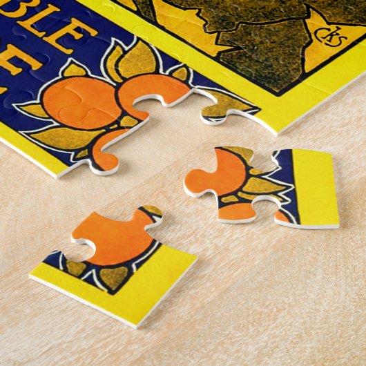 Retro Travel Poster Jamaica. Jigsaw Puzzle (Seite)