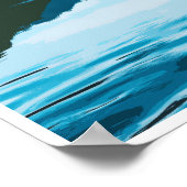 Retro Travel Style Jacques Cartier Nationalpark Poster (Ecke)