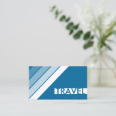 Retro TRAVEL Visitenkarte (Stehend Vorderseite)