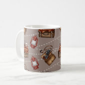Retro Traveller & Cameraman Essentials Kaffeetasse (Vorderseite Links)