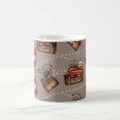 Retro Traveller & Cameraman Essentials Kaffeetasse (Mittel)