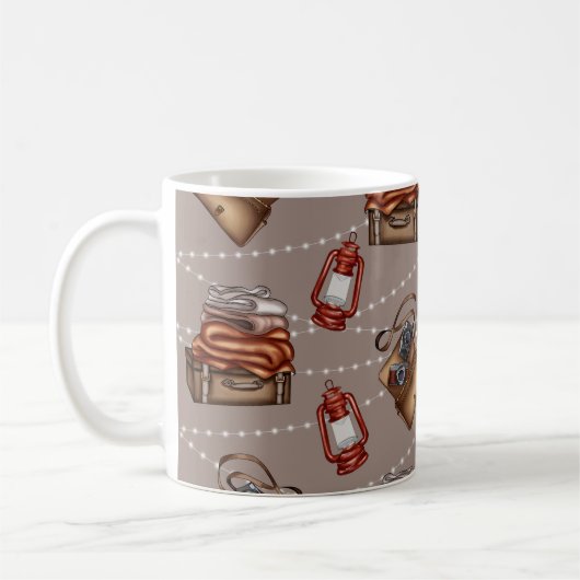 Retro Traveller & Cameraman Essentials Kaffeetasse (Links)