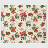 Retro Treasure Weihnachtswrapping Paper Geschenkpapier (Flach)