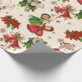 Retro Treasure Weihnachtswrapping Paper Geschenkpapier (Ecke)