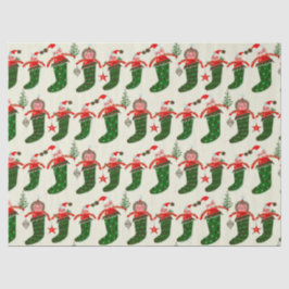 Retro Treasures Christmas Stockings Seidenpapier