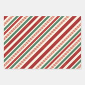 Retro Treasures Christmas stripes Geschenkpapier Set (Vorderseite 2)