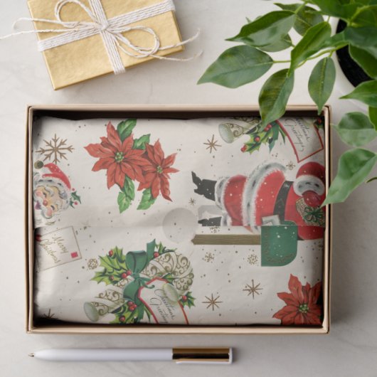Retro Treasures Christmas Tissue Paper Seidenpapier (Geschenk)