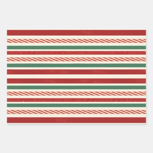 Retro Treasures Weihnachten Geschenkpapier Set (Vorderseite 2)